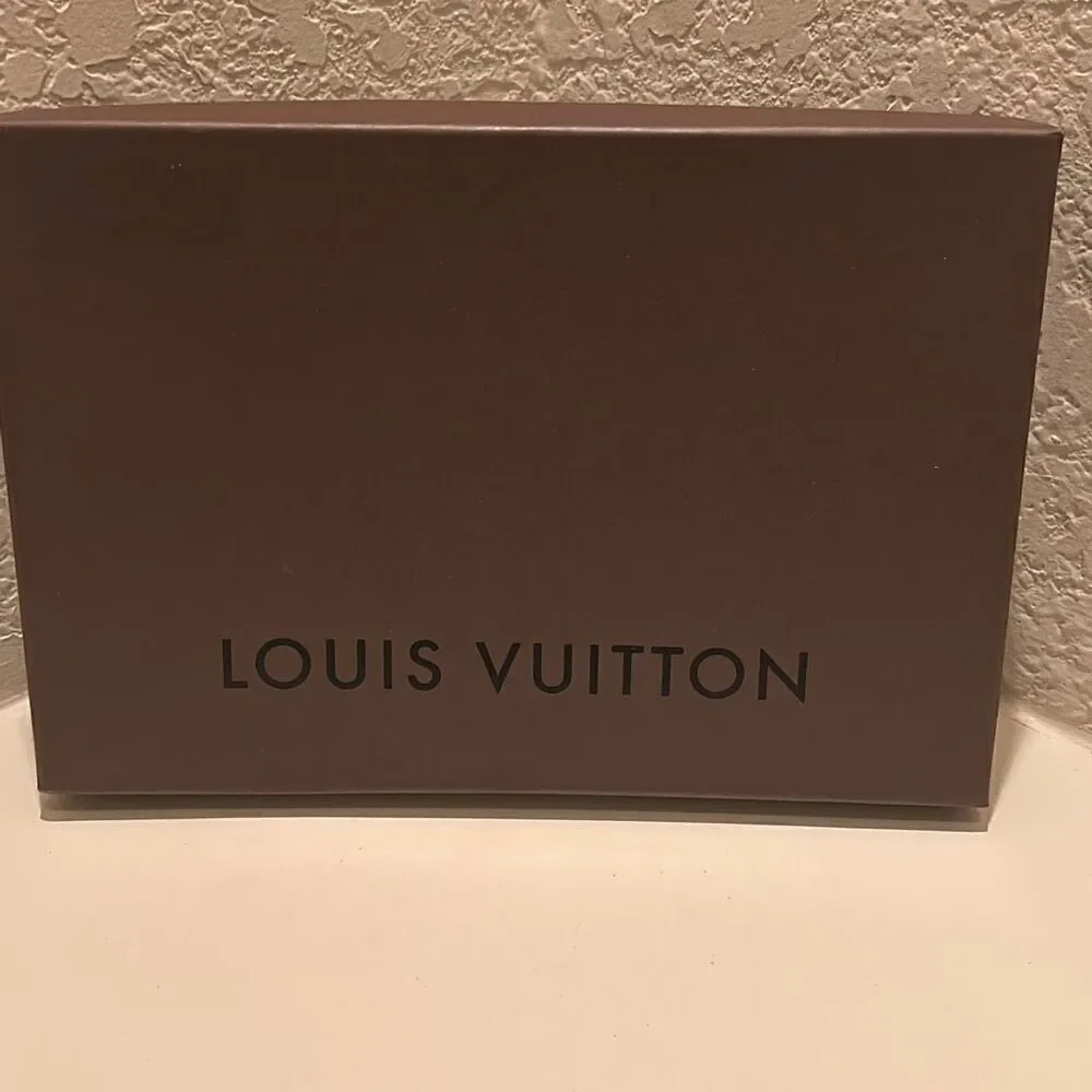 Louis Vuitton Rectangular Gift Box Brown Medium Lid Top Display Storage Luxury